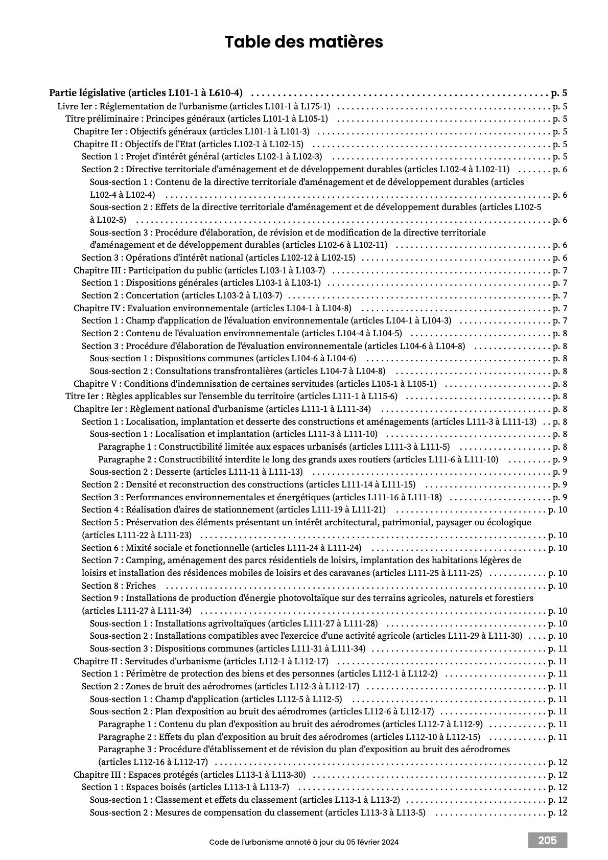 Code de l'urbanisme 2025 annoté & imprimé à la demande