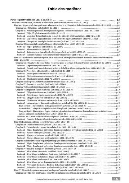 Code de la construction et de l'habitation 2025 annoté & imprimé à la demande