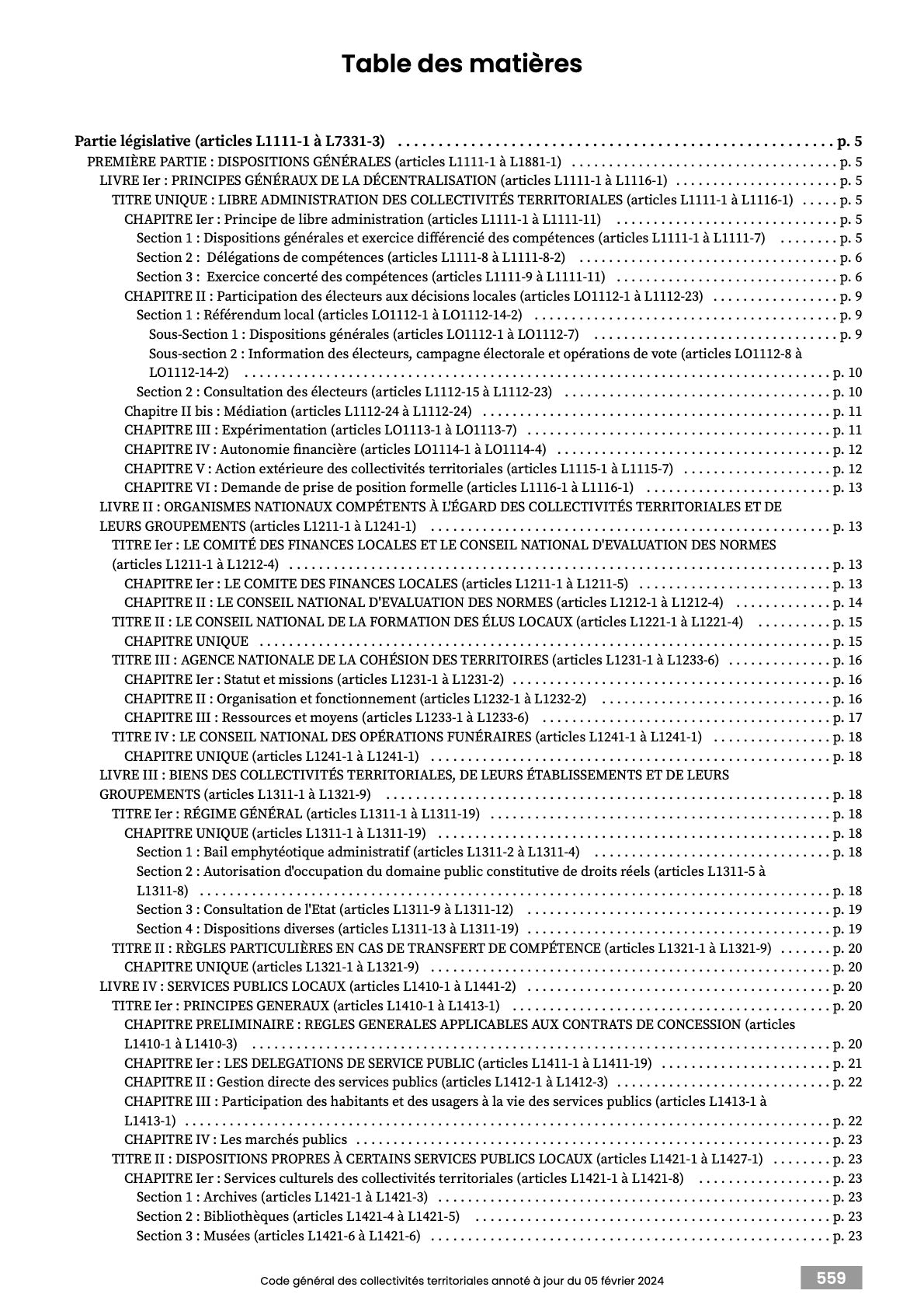 Code général des collectivités territoriales 2025 annoté & imprimé à la demande