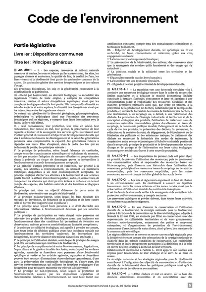 Code de l'environnement 2025 annoté & imprimé à la demande
