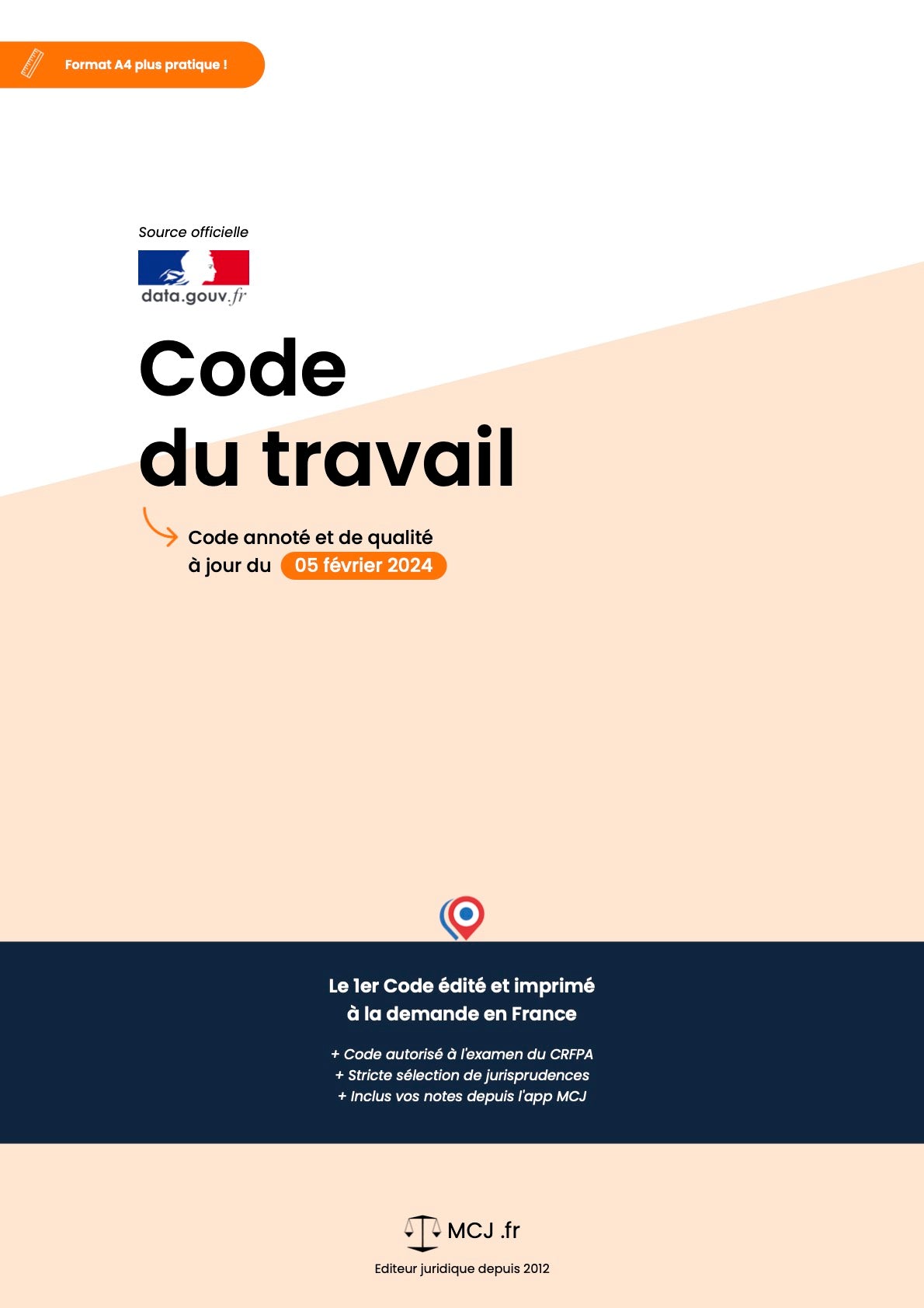 Code du travail 2025 annoté & imprimé à la demande
