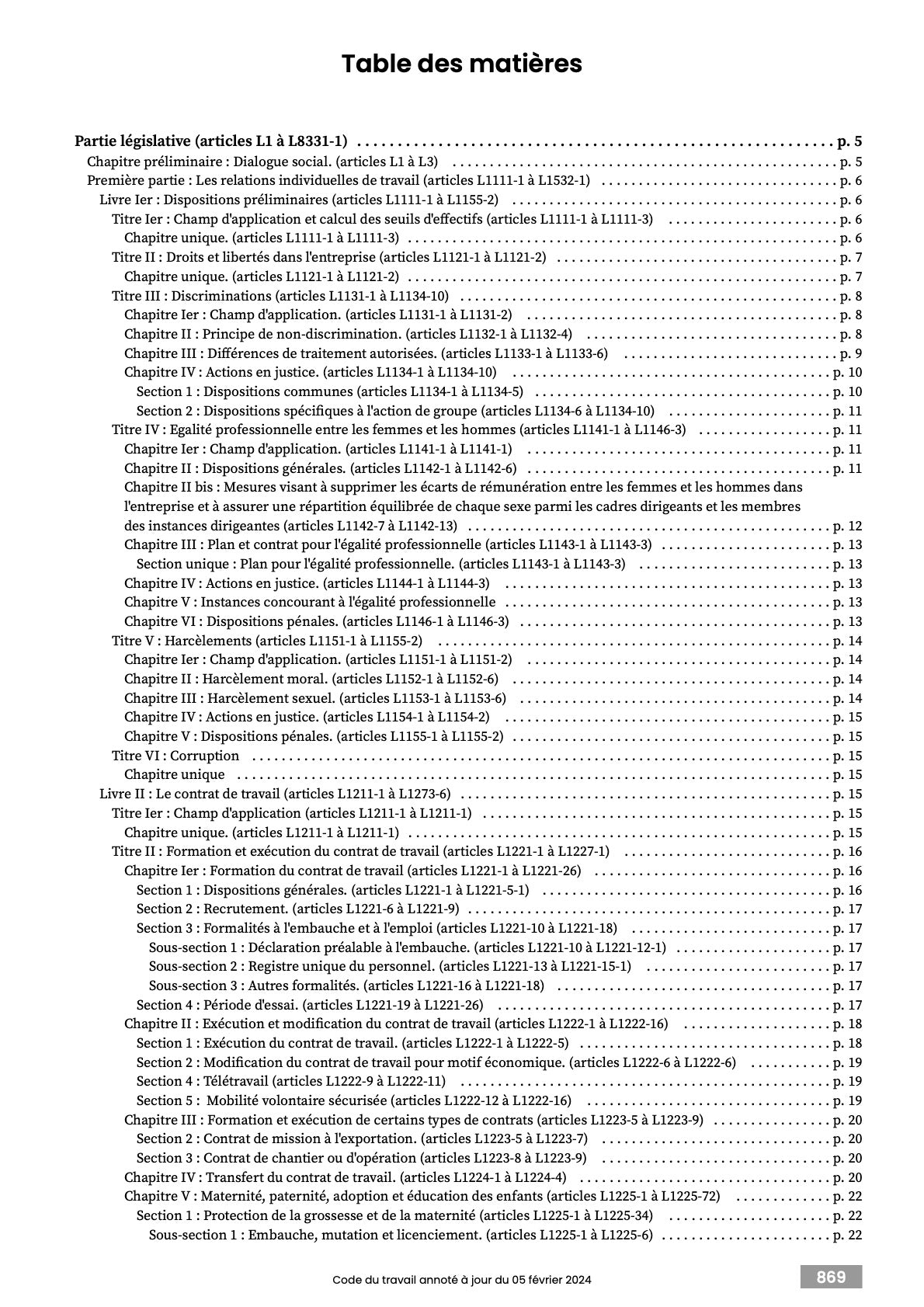 Code du travail 2025 annoté & imprimé à la demande