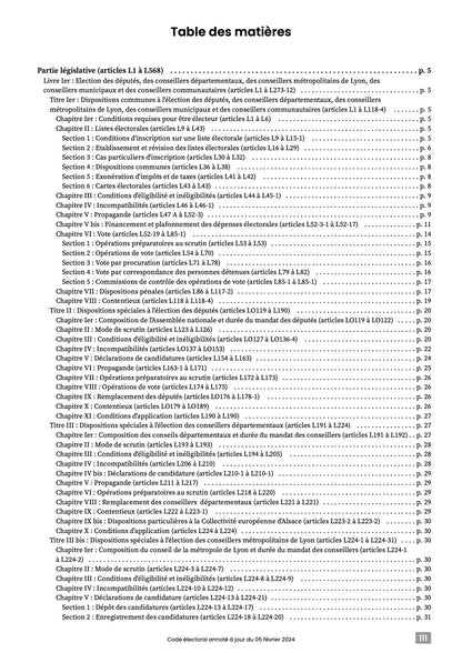 Code électoral 2025 annoté & imprimé à la demande